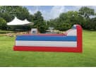 Dual-lane bungee run rental in Dallas with adjustable vests, perfect for Frisco teen and adult competitions.