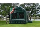 Military tank bounce house rental in Austin with capacity for up to 5 kids—ideal for Leander army-themed birthday parties.