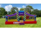 Candy Toddler Playland obstacle course rental in Dallas with colorful candy cane design, ideal for Plano birthday parties.