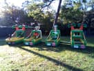 Tropical Luau Carnival Game Station rental in Houston with four interactive games—ideal for The Woodlands parties.