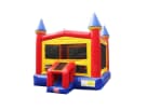 Perfect for Sugar Land birthday parties, this red and yellow castle moonwalk rental in Houston features a 13x13 jumping arena