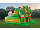 Perfect for Austin holiday events, this Christmas maze bounce house rental features dual slides ideal for kids' birthday parties