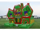 Christmas Holiday Maze bounce house rental in Dallas with obstacle course design, ideal for Lewisville holiday parties and events.
