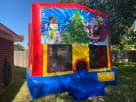 Perfect for Mesquite holiday parties, this 13x13 Christmas bounce house rental in Dallas features Santa, snowman, and tree