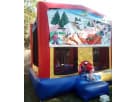 Perfect for Austin holiday parties, this 13x13 Christmas bounce house rental features festive winter graphics and ample space