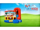 Perfect for Pflugerville holiday parties, this Christmas bounce house rental in Austin features a wet or dry slide with festive
