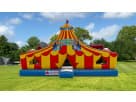 Perfect for Buda toddler parties, this circus-themed obstacle course rental in Austin holds up to 8 kids with a kid-friendly