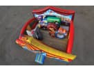 Perfect for Katy toddler parties, this Cars-themed obstacle course rental in Houston holds up to 8 kids with dual slides
