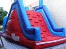 75ft All Stars Adventure obstacle course rental in Houston with dual slides and rock wall, ideal for Spring parties.