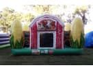 Perfect for fall festivals, this barn-themed Corn Maze Obstacle Course rental in Austin features multiple activities
