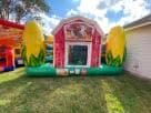 Corn Maze Obstacle Course rental in Austin with barn theme and multiple activities, ideal for Kyle fall festival events.