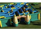 Perfect for Austin parties, this corn maze rental features a massive inflatable structure ideal for all ages with flexible indoor