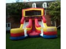 Double Splash water slide rental in Dallas with dual climbing lanes — ideal for Frisco summer parties.