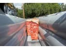 Perfect for Grand Prairie parties, this army-themed obstacle course rental in Dallas features a rock wall, rocking bridge