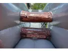 Black Ops obstacle course rental in Dallas with dual rock wall and slide challenges, ideal for Lewisville birthday parties.