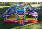Candy Toddler Playland bounce house rental in Dallas with colorful lollipop and castle designs, ideal for Mesquite parties.