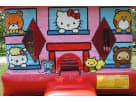 Perfect for Grand Prairie birthday parties, this Hello Kitty bounce house rental in Dallas features a built-in water slide