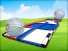 Perfect for large Dallas events, this Hamster Ball Collision Course rental features two inflatable zorb balls ideal for ages 4