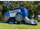 Renta de casa inflable de policía de Dallas con tobogán, ideal para fiestas en Irving.