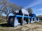 50ft Star Wars obstacle course rental in Dallas with wet or dry slide, perfect for Mesquite events.