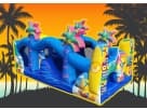 50ft Minions obstacle course water slide rental in Dallas—perfect for Frisco birthday parties with dual slides and interactive