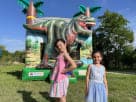 Perfect for Pflugerville parties, this 3D dinosaur bounce house rental in Austin holds 5-7 kids with realistic artwork and safe