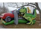 Dinosaur Land toddler bounce house rental in Dallas with slide and ball pit, perfect for Mesquite birthday parties.