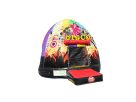 Disco Dome bounce house rental in Dallas with vibrant purple and yellow panels—ideal for Grand Prairie parties.
