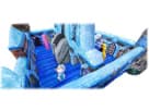 Toddler Disney Frozen 2 obstacle course rental in Austin with climbing walls and slides, ideal for Round Rock birthday parties.