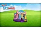 Perfect for smaller yards in Austin, this Disney Princess bounce house rental features an 11x10 design ideal for kids ages 3