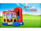 18x15 Disney Princess bounce house rental in Houston with wet or dry slide, ideal for Pasadena birthday parties.