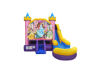 Perfect for Sugar Land birthday parties, this Disney Princess 6in1 castle water slide rental in Houston holds up to 8 kids