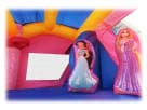 Disney Princess 6-in-1 bounce house with wet slide rental in Houston, perfect for Cypress birthday parties with up to 8 kids.