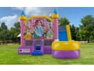 Perfect for Houston birthday parties, this Disney Princess 6in1 castle rental features a wet or dry slide and holds up to 8 kids.