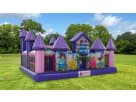 Disney Princess Toddler Palace bounce house rental in Dallas with pink walls and purple towers, ideal for ages 2-6.
