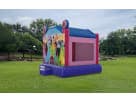 Disney Princess bounce house rental in Dallas with dual towers, ideal for Garland birthday parties.