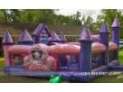 Disney Princess toddler bounce house rental in Dallas with castle turrets and slide—ideal for McKinney parties.