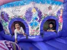 Disney Princess toddler bounce house rental in Dallas with dual slide—perfect for Plano birthday parties.