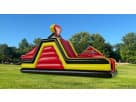 Double Rush Obstacle Course with dual slides and climbing tower rental in Dallas, ideal for kids and adults at Frisco parties.