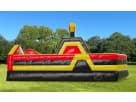 Double Rush obstacle course rental in Houston with dual racing lanes—ideal for Pearland birthday parties and competitive events.