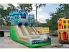25ft dual lane Excalibur castle bounce house rental in Austin — perfect for Pflugerville birthday parties with kids ages 3–12.