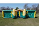 Massive corn maze inflatable rental in Austin perfect for indoor or outdoor events in Kyle with dual slides and character design.