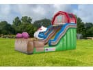 Perfect for Dallas parties, this 18ft farm-themed water slide rental features wet or dry play for ages 3 and up.