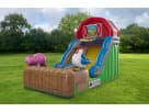 Farm-themed water slide rental in Dallas with 18ft dual slides, perfect for kids ages 3 and up at Irving parties.