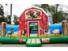 Perfect for Plano toddlers, this farm-themed obstacle course rental in Dallas features pop-out barnyard obstacles ideal for ages