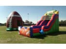 Sports-themed 18ft water slide rental in Houston with wet or dry options — perfect for Pasadena birthday parties and pool events.