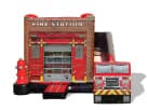 Perfect for Kingwood birthday parties, this fire station bounce house rental in Houston features a wet or dry water slide combo.
