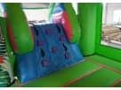 Colorful flamingo bounce house combo with climbing wall available for wet or dry rental in Houston, ideal for Pearland events.