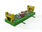 Bungee Football Tug-O-War Sports rental in Austin with dual basketball hoops—ideal for San Marcos school events and parties.