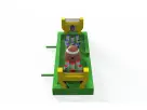 Bungee football tug-of-war sports game rental in Austin with dual basketball hoops, ideal for ages 6 and up at Kyle parties.